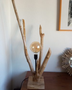 Lampe Salon Bois Flotté LB13